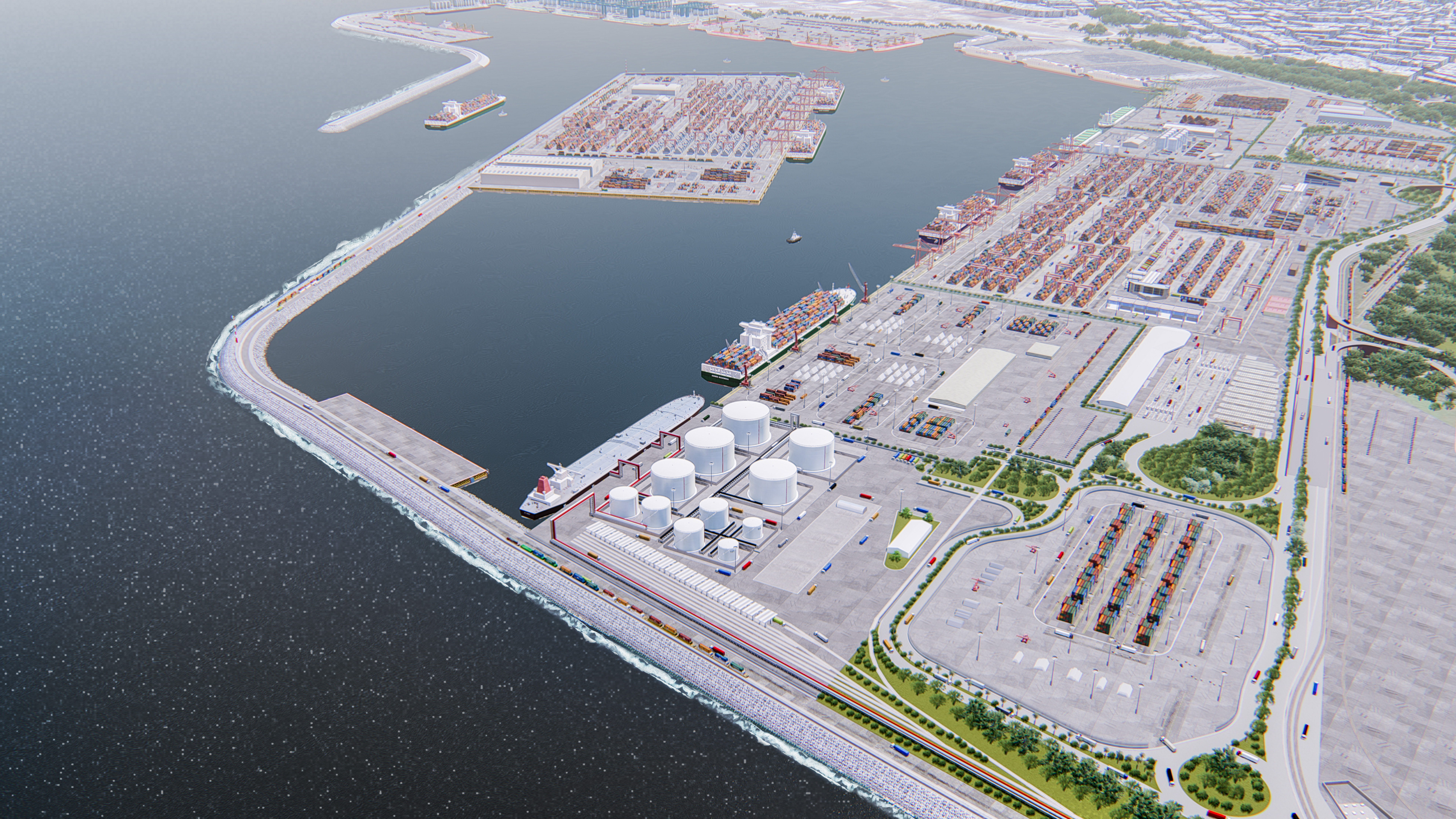 Rendering of new port of Veracruz